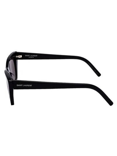 Saint Laurent Black Sl 276 Square Cat-eye Sunglasses