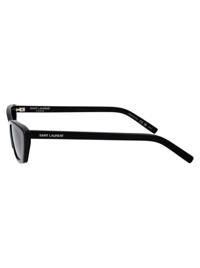 Saint Laurent Black Cat Eye Ladies Sunglasses Sl 277 009 52