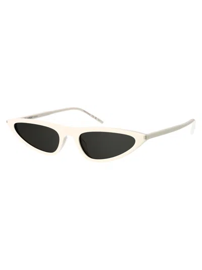 Saint Laurent Sl 703 Brand Line Classic 003 White Sunglasses