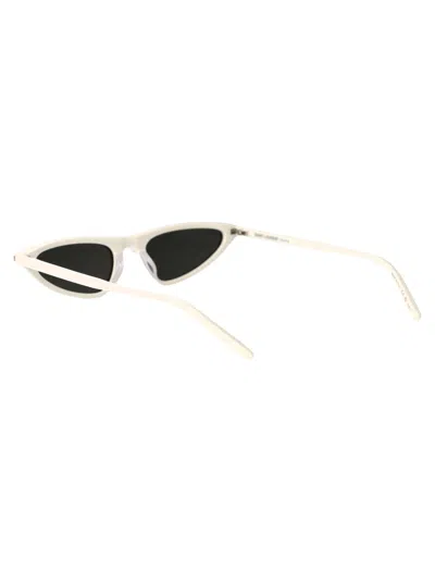 Saint Laurent Sl 703 Brand Line Classic 003 White Sunglasses