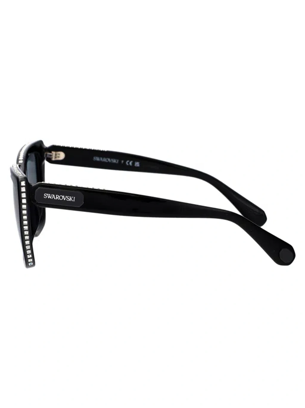 サングラス SWAROVSKI Woman Sunglasses Black 0SK6013 1010/1 Swarovski SK6013 Sunglasses 1010/1 Black - eye-oo.com