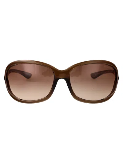 Tom Ford Eyewear Jennifer Soft Square Frame Sunglasses