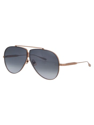 Valentino Women's Rose Gold Titanium Sunglasses