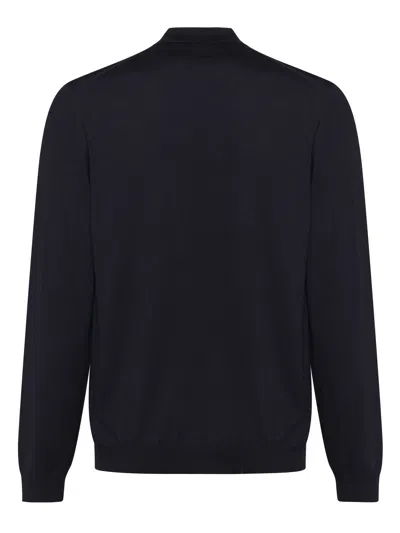 Zanone Ribbed Cuffs And Hem Polo Shirt