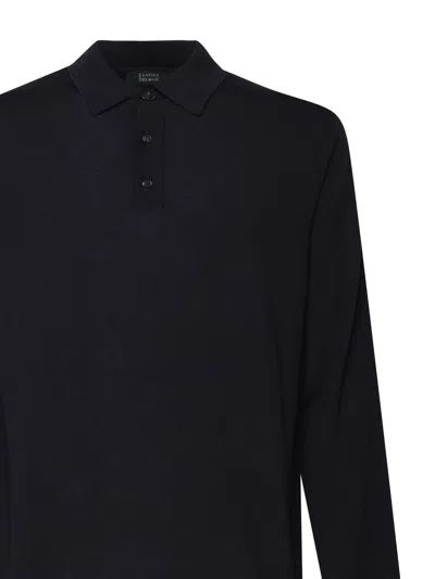 Zanone Ribbed Cuffs And Hem Polo Shirt