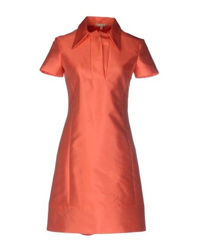 Michael Kors Short Dress In Salmon Pink