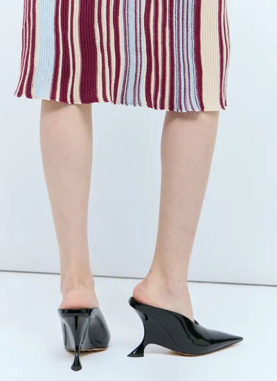 Bottega Veneta Stripe Knit Midi Skirt In Multicolor