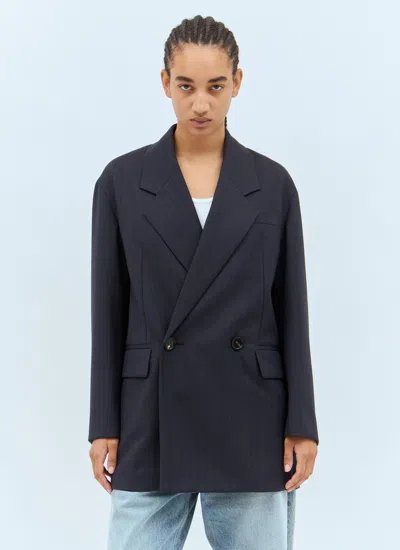 Shop Bottega Veneta Women Wool Blazer In Black