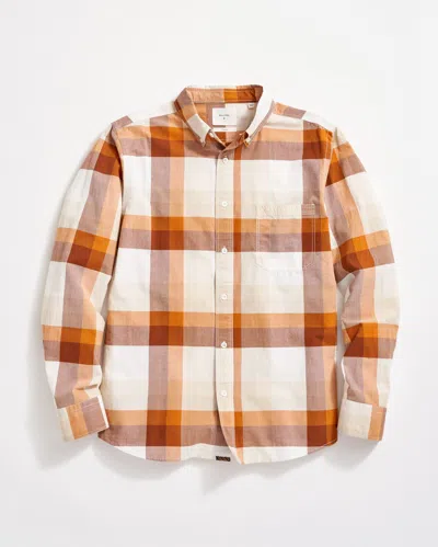 Billy Reid Large Scale Plaid Tuscumbia Shirt Button-down In Brown Multi
