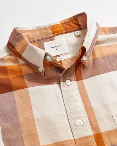 Billy Reid Large Scale Plaid Tuscumbia Shirt Button-down In Brown Multi