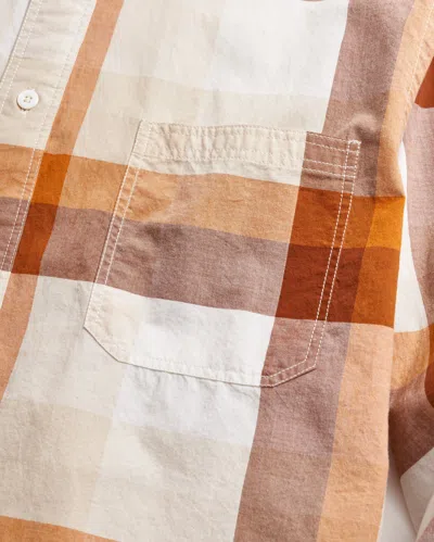 Billy Reid Large Scale Plaid Tuscumbia Shirt Button-down In Brown Multi