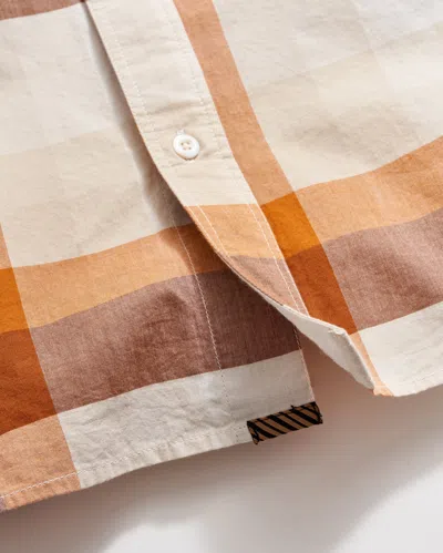 Billy Reid Large Scale Plaid Tuscumbia Shirt Button-down In Brown Multi