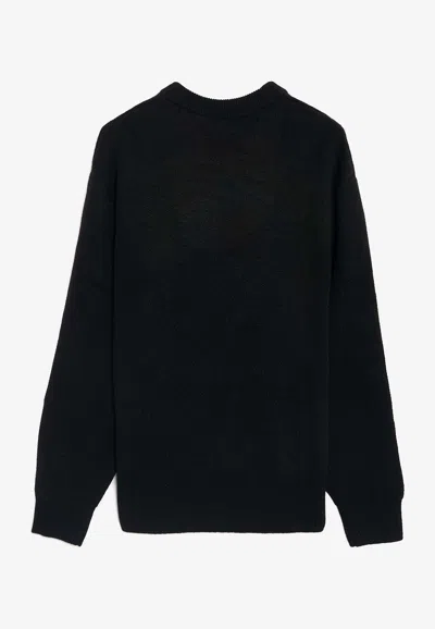 Carhartt Brown Ducks Intarsia Knit Sweater In Black