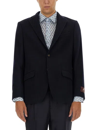 Etro Jacket In Blue