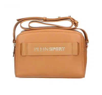 Shop Plein Sport Chic Camel-toned Crossbody With Double Zip Closure
