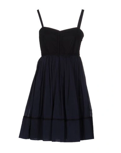 Proenza Schouler Short Dress In Dark Blue