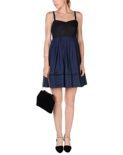 Shop Proenza Schouler Short Dress In Dark Blue