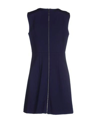 Shop Diane Von Furstenberg Short Dress In Dark Purple