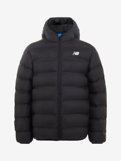 New Balance Boys Bond Quilted Jacket In Black