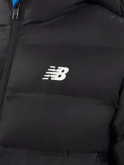 New Balance Boys Bond Quilted Jacket In Black