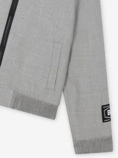 Hugo Boss Grey Jacket For Boy With Logo In Grey