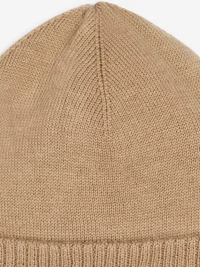 Hugo Boss Boss Boys Knitted Beanie Hat In Brown