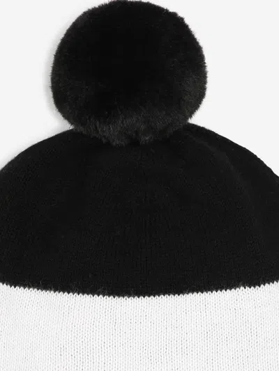 Hugo Boss Boss Boys Embroidered Logo Bobble Hat In Grey
