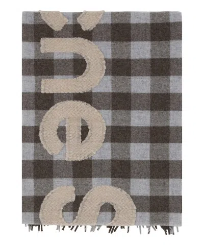 Acne Studios Scarf In Brown/beige