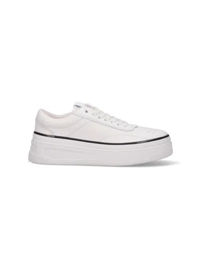 Jil Sander Everyday Leather Sneakers For Women In White