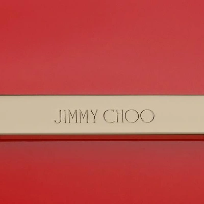 Shop Jimmy Choo Margot Red Patent And Suede Clutch Bag