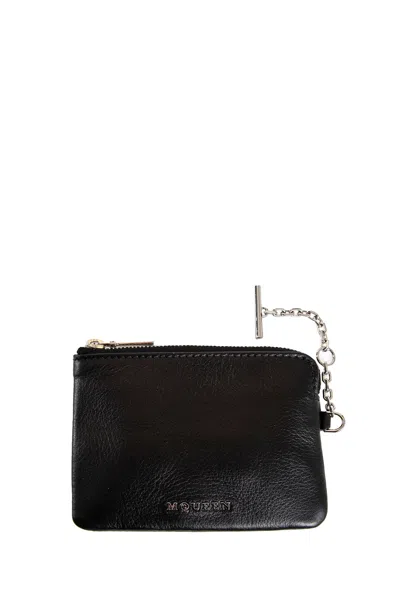 Alexander Mcqueen Woman Black Wallets & Cardholders In Black