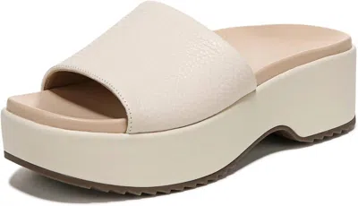 Vionic Women's Trista Slide Platform Sandal In Cream In White