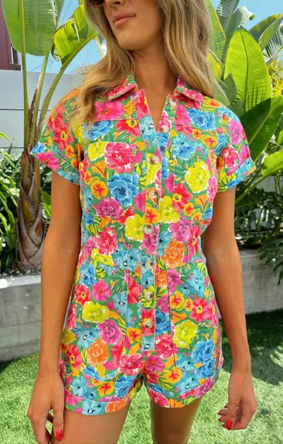 Show Me Your Mumu Cannon Romper In Multi