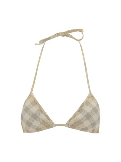 Burberry Swimsuit Top In Beige