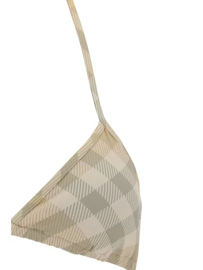 Burberry Swimsuit Top In Beige