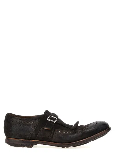 Church's Buckle Detailed Round Toe Loafers In Brown