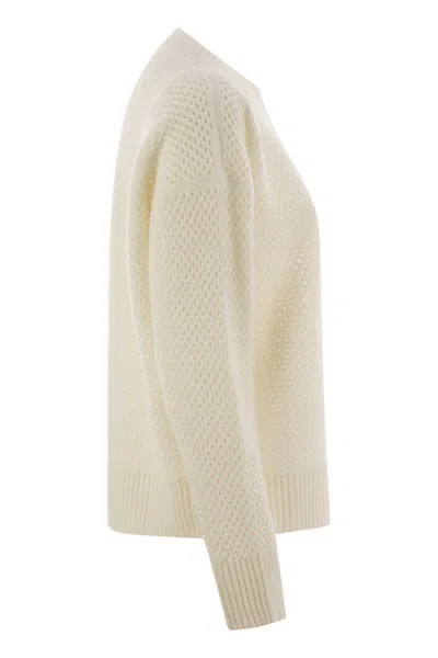 Shop Fabiana Filippi Platinum Crew-neck Jersey In Raffia