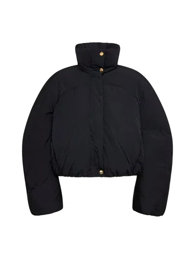 Jacquemus La Doudoune Courte Caraco Down Jacket In Black