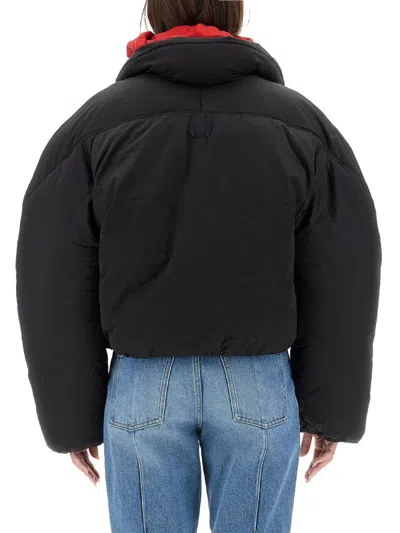 Jacquemus La Doudoune Courte Caraco Down Jacket In Black