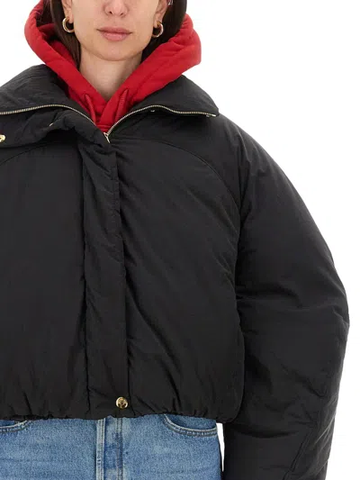 Jacquemus La Doudoune Courte Caraco Down Jacket In Black