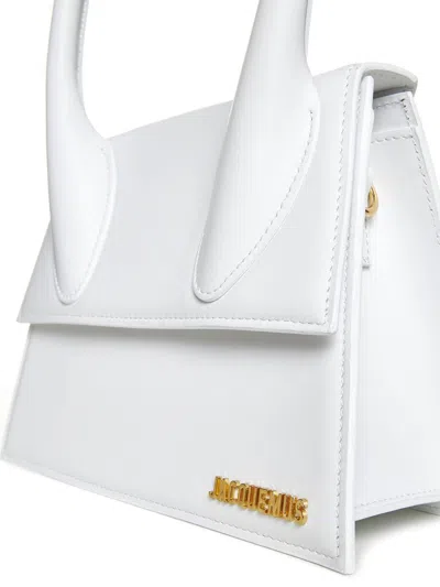 Jacquemus Le Grand Chiquito Leather Handbag In White