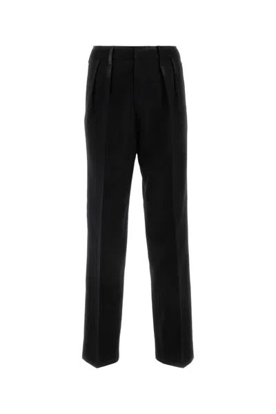 Maison Margiela Wool And Mohair Pants In Black