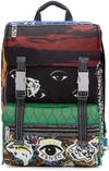 KENZO Multicolor Patterned Backpack