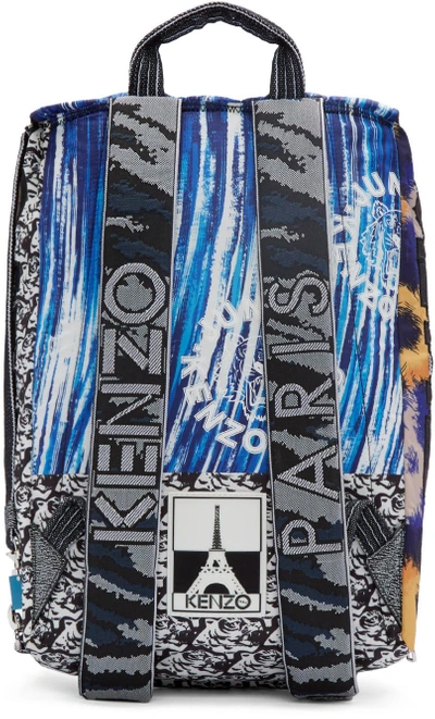 Shop Kenzo Multicolor Patterned Backpack