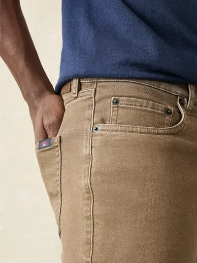 Faherty Stretch Terry 5-pocket Pants In Driftwood