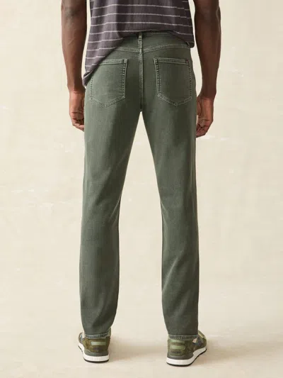 Faherty Stretch Terry 5-pocket Pants In Fall Olive