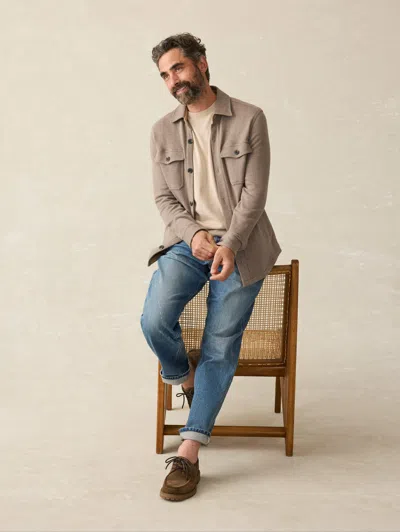Faherty Movement&trade; Crewneck Sweater In Soft Dune Heather