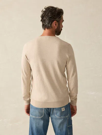 Faherty Movement&trade; Crewneck Sweater In Soft Dune Heather