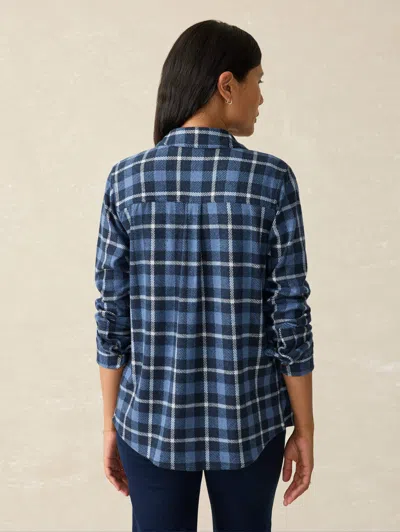 Faherty Legend Sweater Shirt In Blue