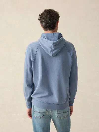 Faherty Steven Paul Judd Fleece Hoodie In Mautan Blue